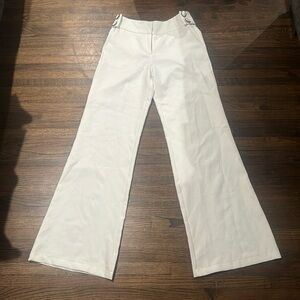 Ovi small women white wide leg formal business cute casual pants